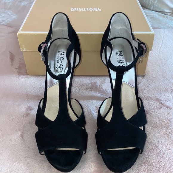 Michael Kors Francoise suede T strap sandal - Picture 2 of 6